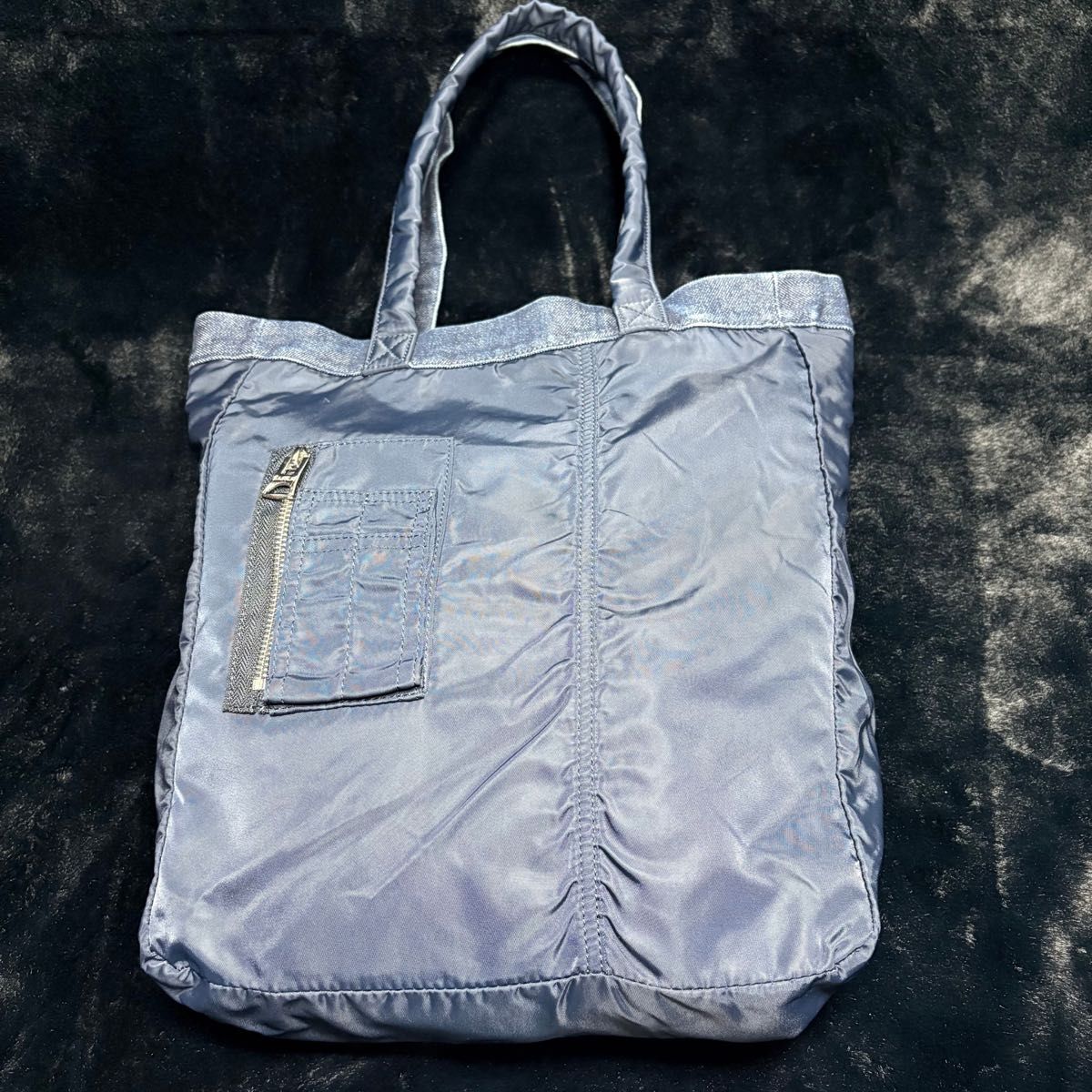 sacai × A P C リバーシブルトートバッグ デニム/ナイロン sacai × A P C リバーシブルトートバッグ デニム/ナイロン