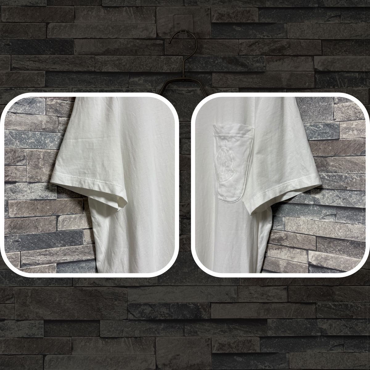 MONCLER ワンポイントロゴ S/S T WHT/M 半袖Tシャツ Tシャツ MONCLER ワンポイントロゴ S/S T WHT/M 半袖Tシャツ Tシャツ