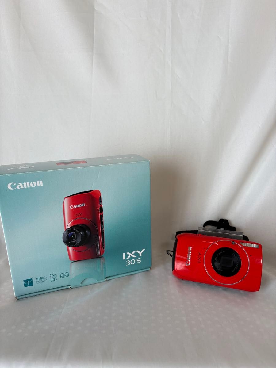 Canon デジタルカメラ IXY 30S レッド 箱 取説 充電器あります Canon デジタルカメラ IXY 30S レッド 箱 取説 充電器あります