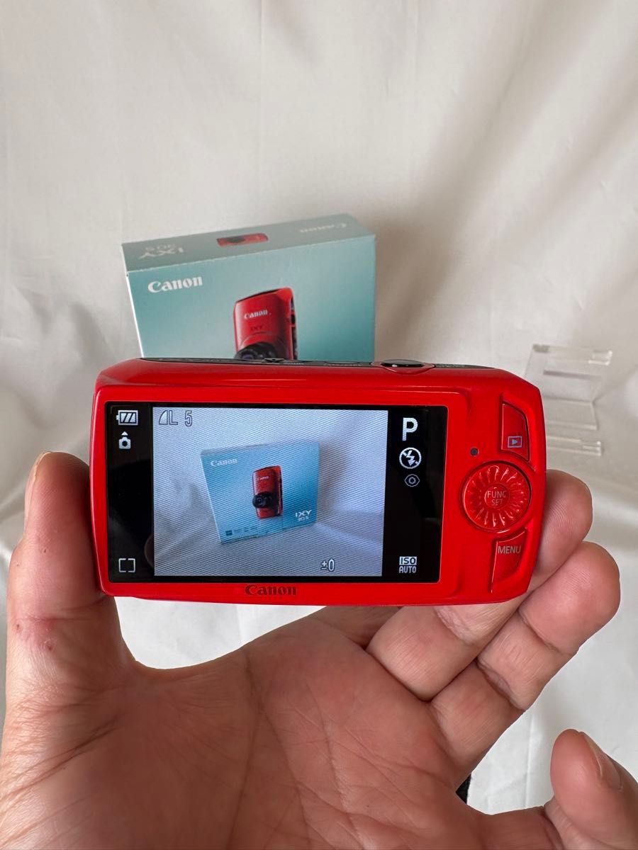 Canon デジタルカメラ IXY 30S レッド 箱 取説 充電器あります Canon デジタルカメラ IXY 30S レッド 箱 取説 充電器あります