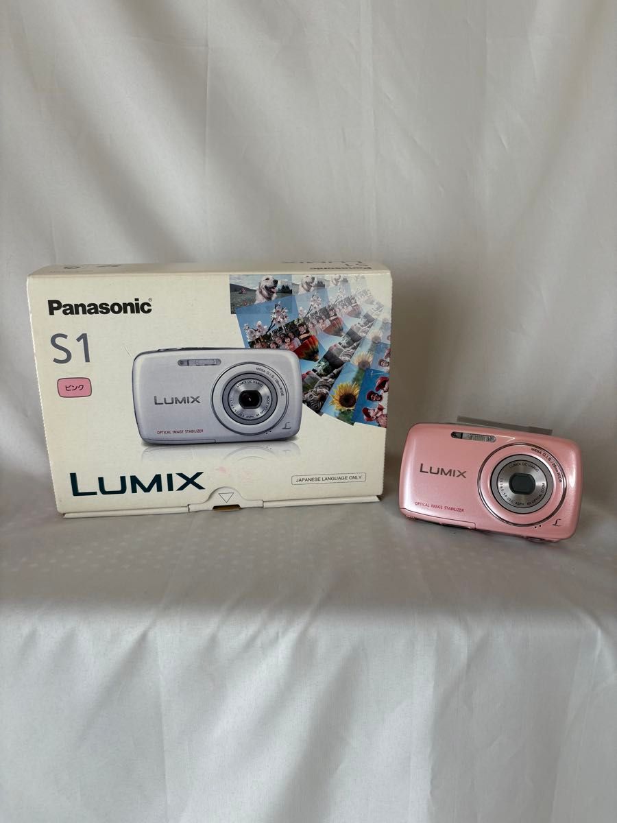 Panasonic LUMIX デジタルカメラ DMC- S1 ピンク 箱 取説 充電器 Panasonic LUMIX デジタルカメラ DMC- S1 ピンク 箱 取説 充電器