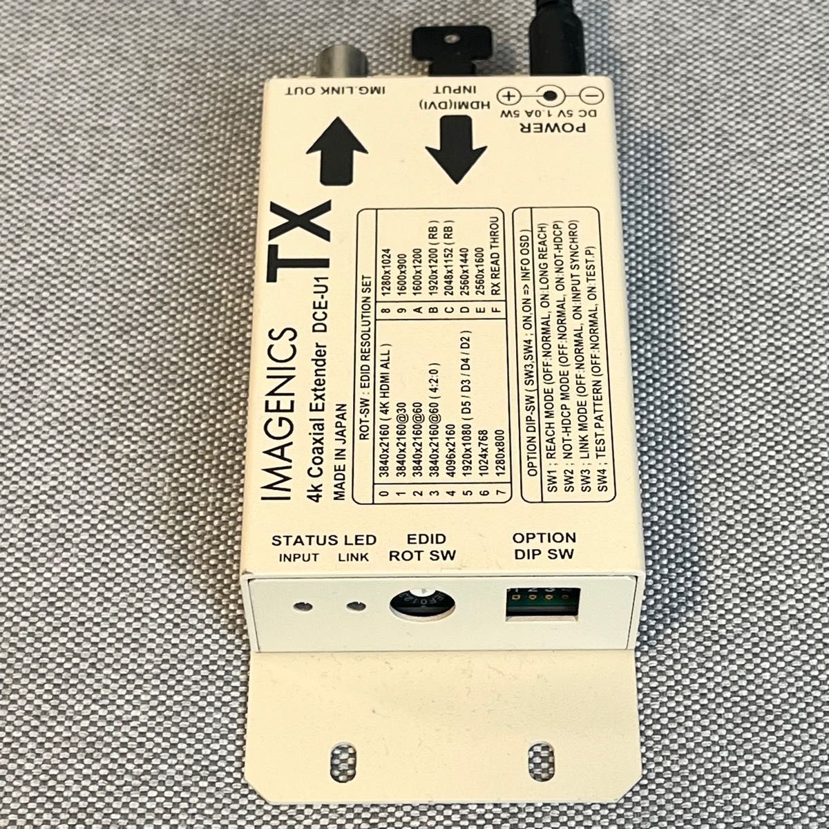 IMAGENICS イメージニクス DCE-U1TX 送信機 伝送機 映像機器 4K IMAGENICS イメージニクス DCE-U1TX 送信機 伝送機 映像機器 4K
