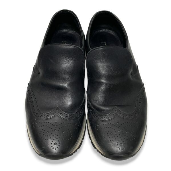 20 正規品 PRADA プラダ 2DE104 レザー スリッポン ウィング 20 正規品 PRADA プラダ 2DE104 レザー スリッポン ウィング