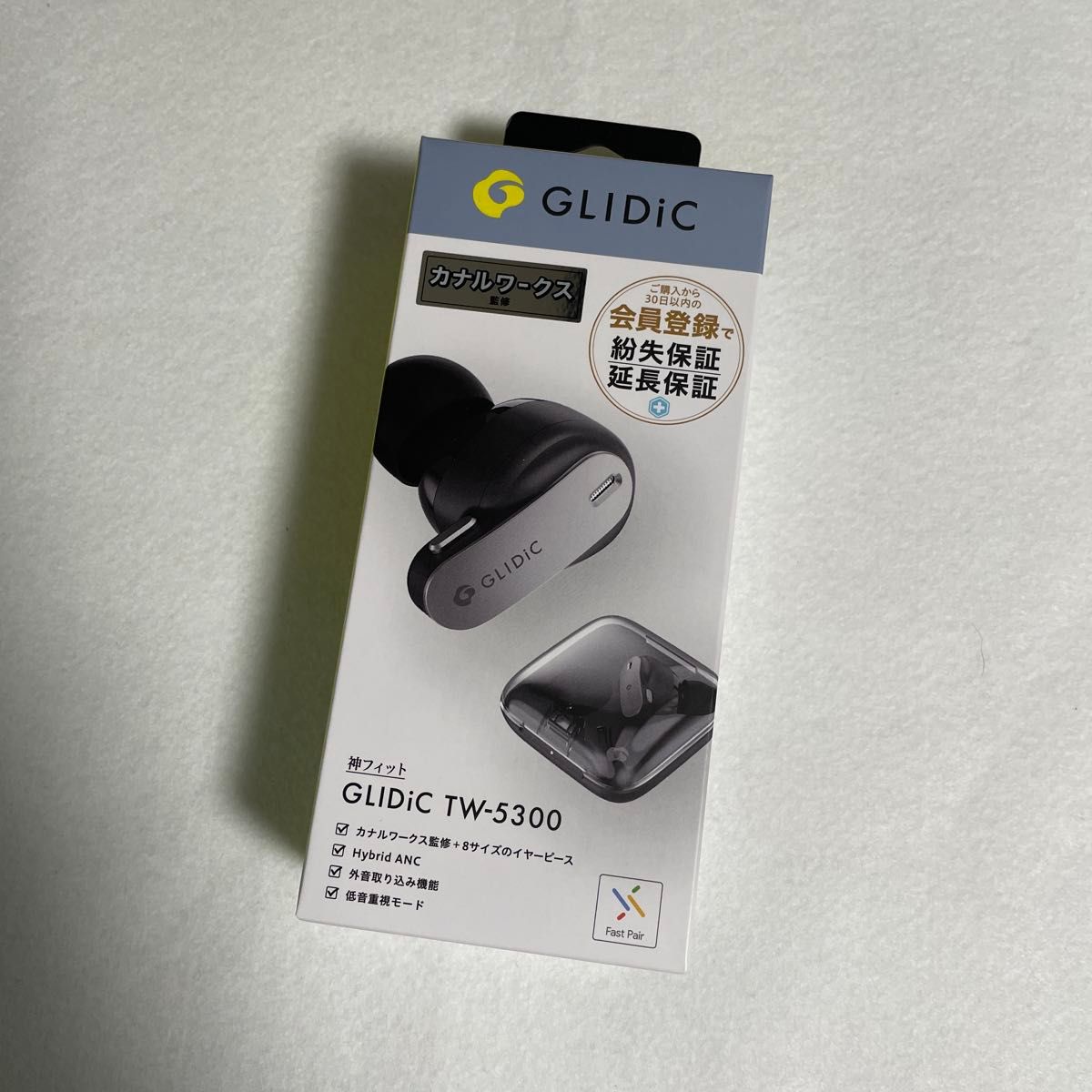 新品/未開封】GLIDiC TW-5300 ワイヤレスイヤホン ブラック 新品/未開封】GLIDiC TW-5300 ワイヤレスイヤホン ブラック