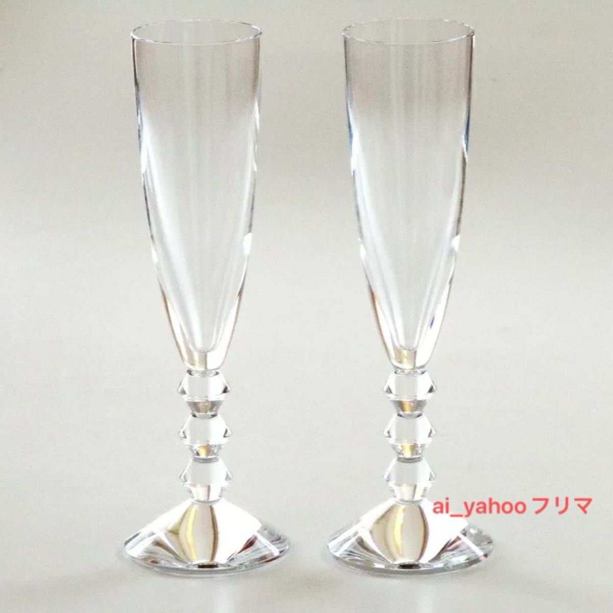 新品 バカラ Baccarat ベガ シャンパンフルートグラス ペア2脚 新品 バカラ Baccarat ベガ シャンパンフルートグラス ペア2脚