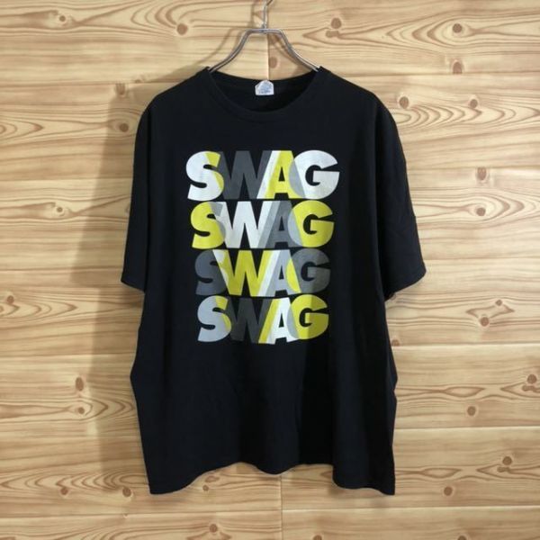 【ビッグサイズ】スワッグ 半袖Tシャツ ブラック 2XLサイズ SWAG