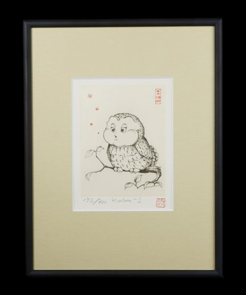 □真作 籔内佐斗司 「福坊」直筆サイン入り 300部限定□(銅版画 □真作 籔内佐斗司 「福坊」直筆サイン入り 300部限定□(銅版画