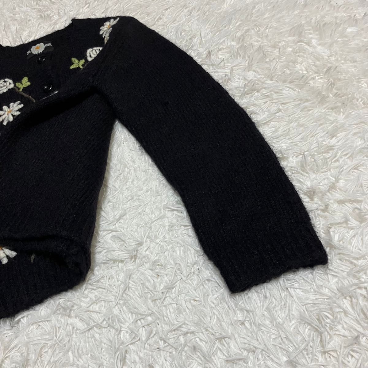 美品 ピンクハウス カーディガン フラワー刺繍 マーガレット 美品 ピンクハウス カーディガン フラワー刺繍 マーガレット