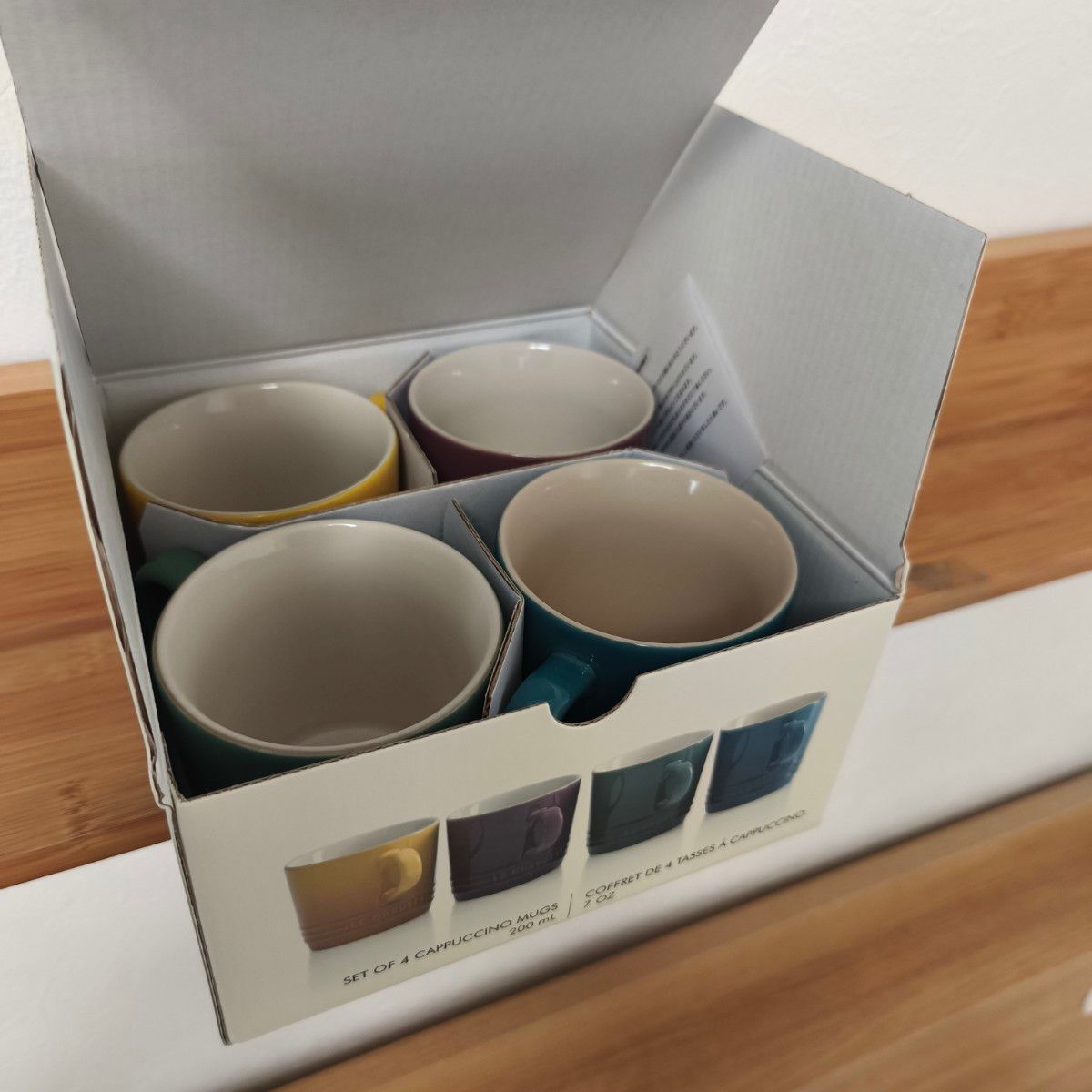 ルクルーゼ カプチーノマグ 200ml ×4個 ボタニークコレクション ルクルーゼ カプチーノマグ 200ml ×4個 ボタニークコレクション