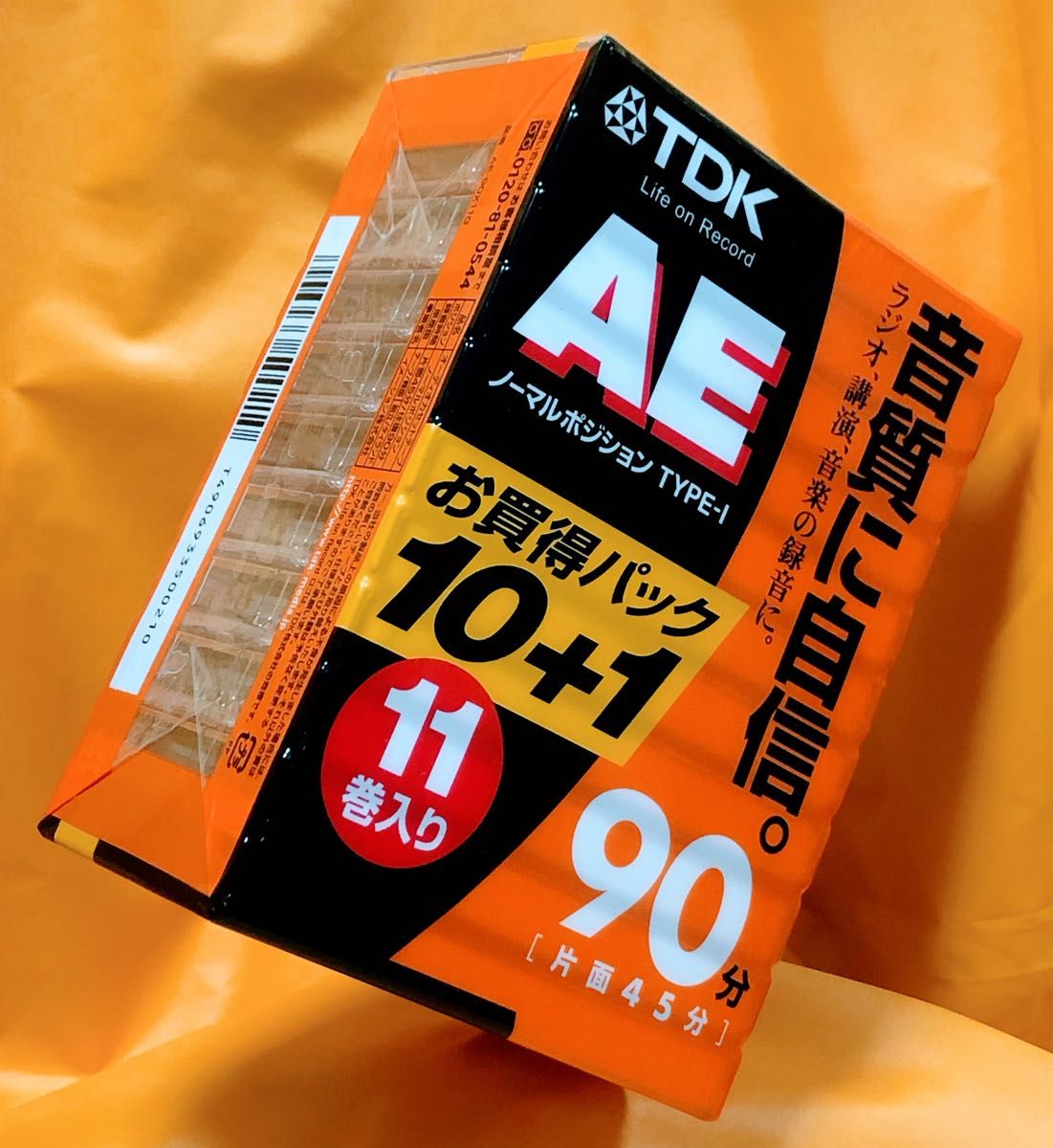 新品未開封品】TDK オーディオカセットテープ AE 90分11本巻 新品未開封品】TDK オーディオカセットテープ AE 90分11本巻