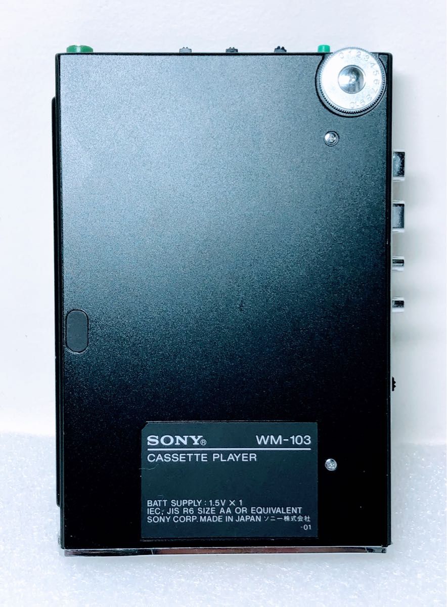 超希少品】SONY カセットWALKMAN WM-103ブラック(ジャンク品 超希少品】SONY カセットWALKMAN WM-103ブラック(ジャンク品