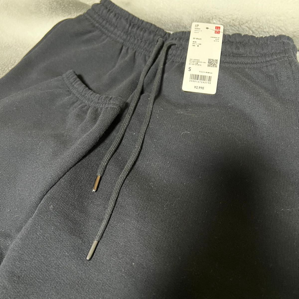 ユニクロ スウェットパンツ レディース S ブラック 黒 ジョガー ユニクロ スウェットパンツ レディース S ブラック 黒 ジョガー