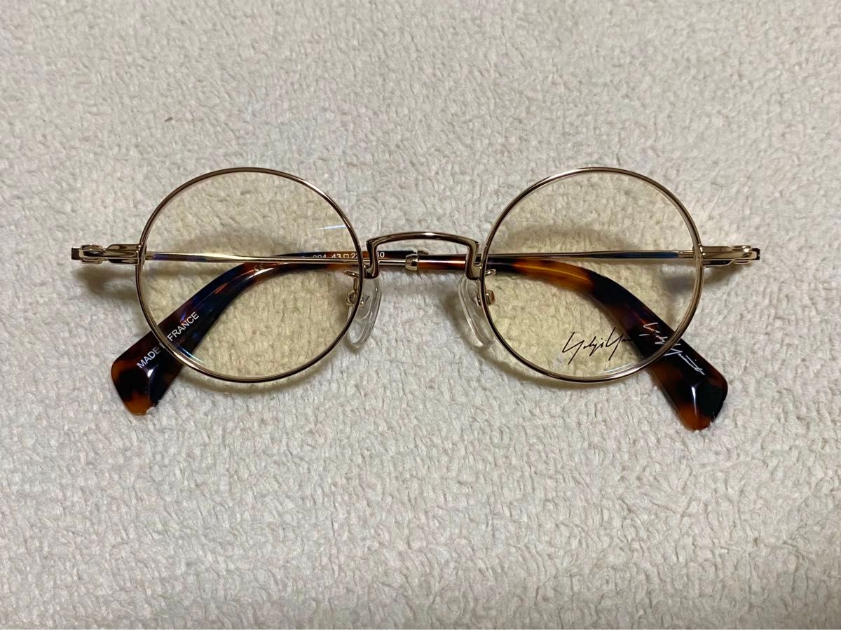 新品未使用 Yohji Yamamoto ヨウジ ヤマモト 眼鏡 丸型 べっ甲 新品未使用 Yohji Yamamoto ヨウジ ヤマモト 眼鏡 丸型 べっ甲