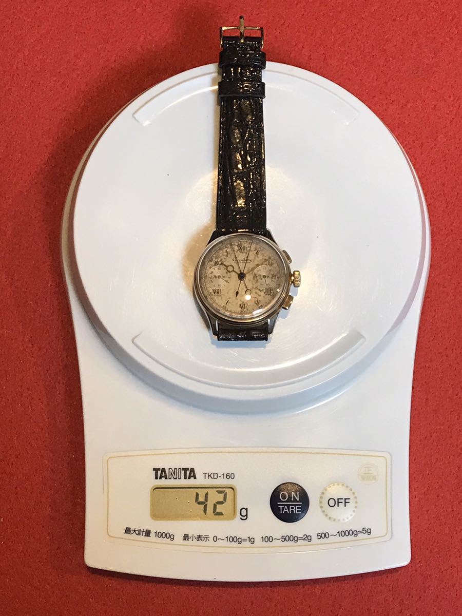 【稀少】BREITLING DUOGRAPH K18PG ブライトリング デュオグラフの画像10