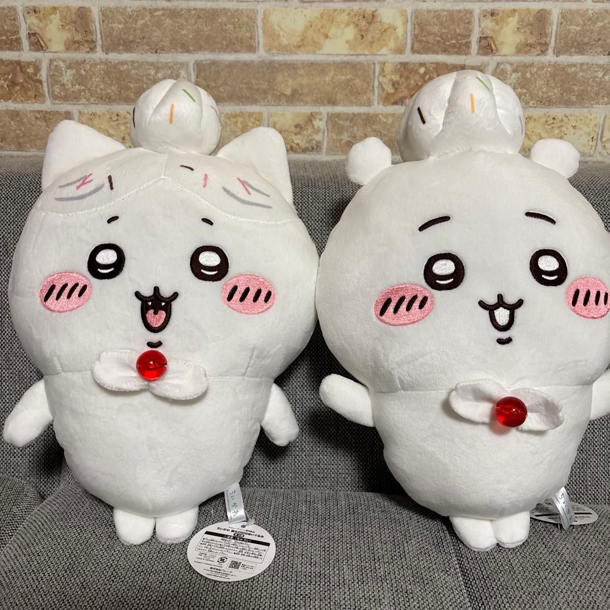 ちいかわ お誕生日 BIG ぬいぐるみ ハチワレ ホイップ 2点 ちいかわ お誕生日 BIG ぬいぐるみ ハチワレ ホイップ 2点