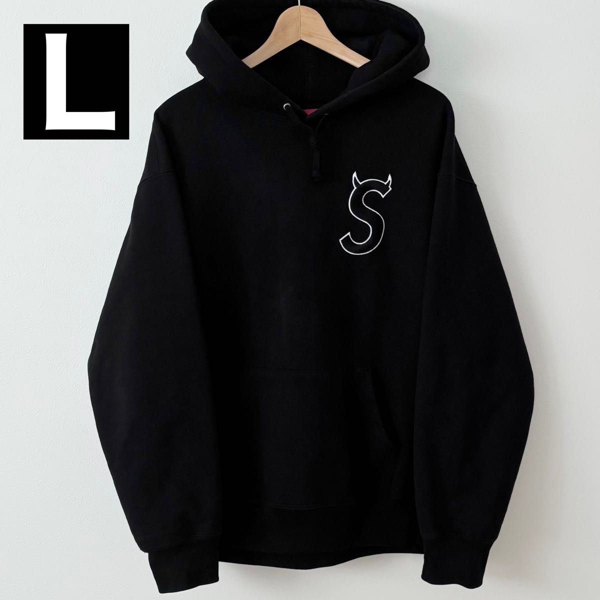 人気】Supreme S Logo Hooded Sweatshirt 22FW ツノ デビル S 人気】Supreme S Logo Hooded Sweatshirt 22FW ツノ デビル S