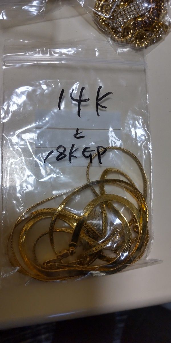 イタリー 14K刻印あり 他ネックレス14k刻印あり 金メッキ2点 イタリー 14K刻印あり 他ネックレス14k刻印あり 金メッキ2点
