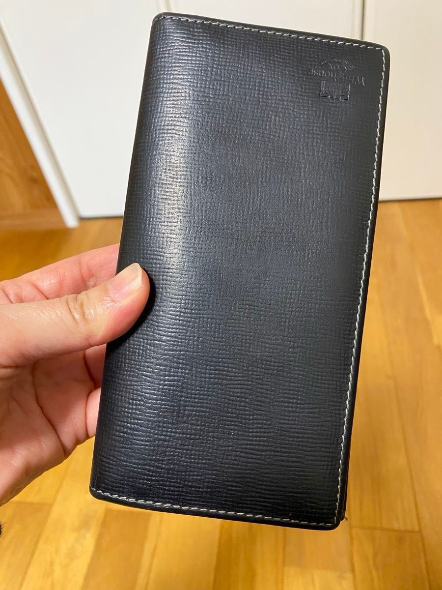美品✨ホワイトハウスコックス 長財布 ブラック 黒 ホワイトハウスコックス 黒レザー長財布 内側緑|Yahoo!フリマ