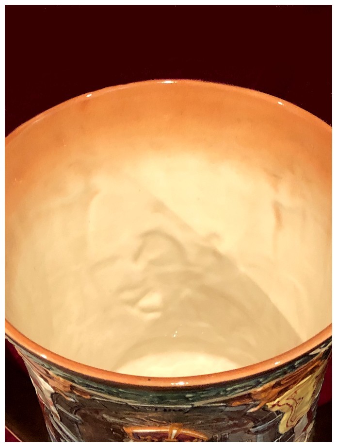 ◆ 限定品・英国 エドワード8世 1936年 戴冠式記念花瓶 / EDNo-490 Royal Doulton製 / H.Fenton & Charles Noke_画像9