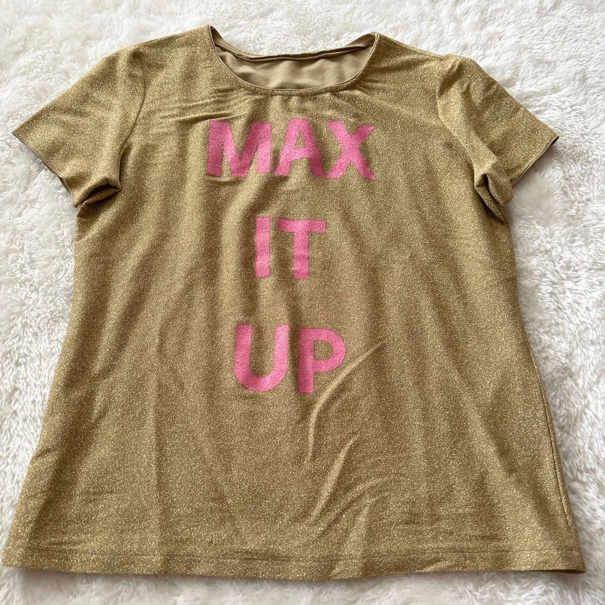 VOGUE掲載品 MAX&Co マックスアンドコー MaxMara ラメ ゴールド VOGUE掲載品 MAX&Co マックスアンドコー MaxMara ラメ ゴールド