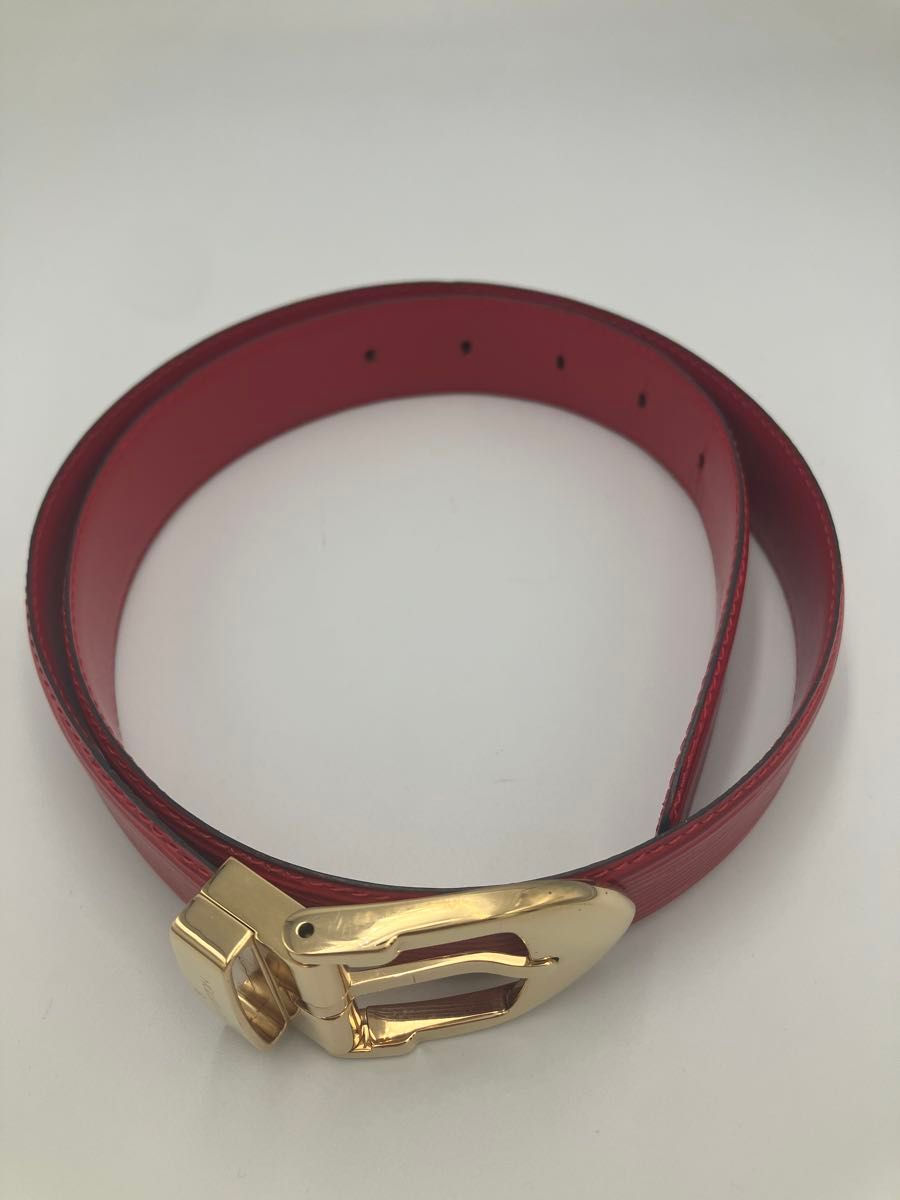 LOUIS VUITTON エピ サンチュールクラシック ベルト レッド LOUIS VUITTON エピ サンチュールクラシック ベルト レッド
