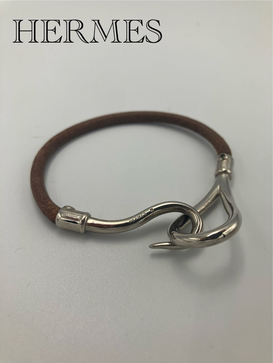 HERMES ジャンボ レザー シルバー金具 ブレスレット|Yahoo HERMES ジャンボ レザー シルバー金具 ブレスレット|Yahoo