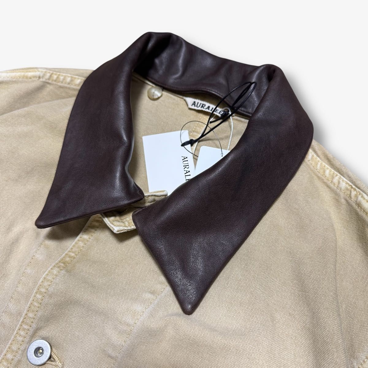AURALEE ORGANIC COTTON DUCK BLOUSON ベージュ LIGHT BEIGE AURALEE ORGANIC COTTON DUCK BLOUSON ベージュ LIGHT BEIGE