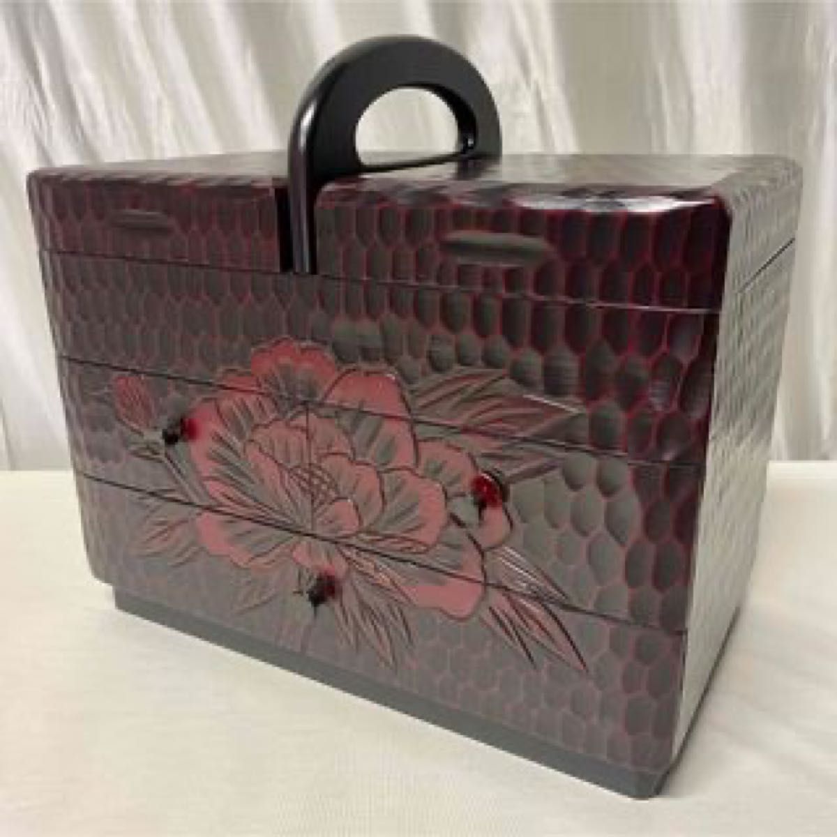 鎌倉彫 木製 昭和レトロ 和家具 伝統工芸 インテリア 引き出し 鎌倉彫 木製 昭和レトロ 和家具 伝統工芸 インテリア 引き出し