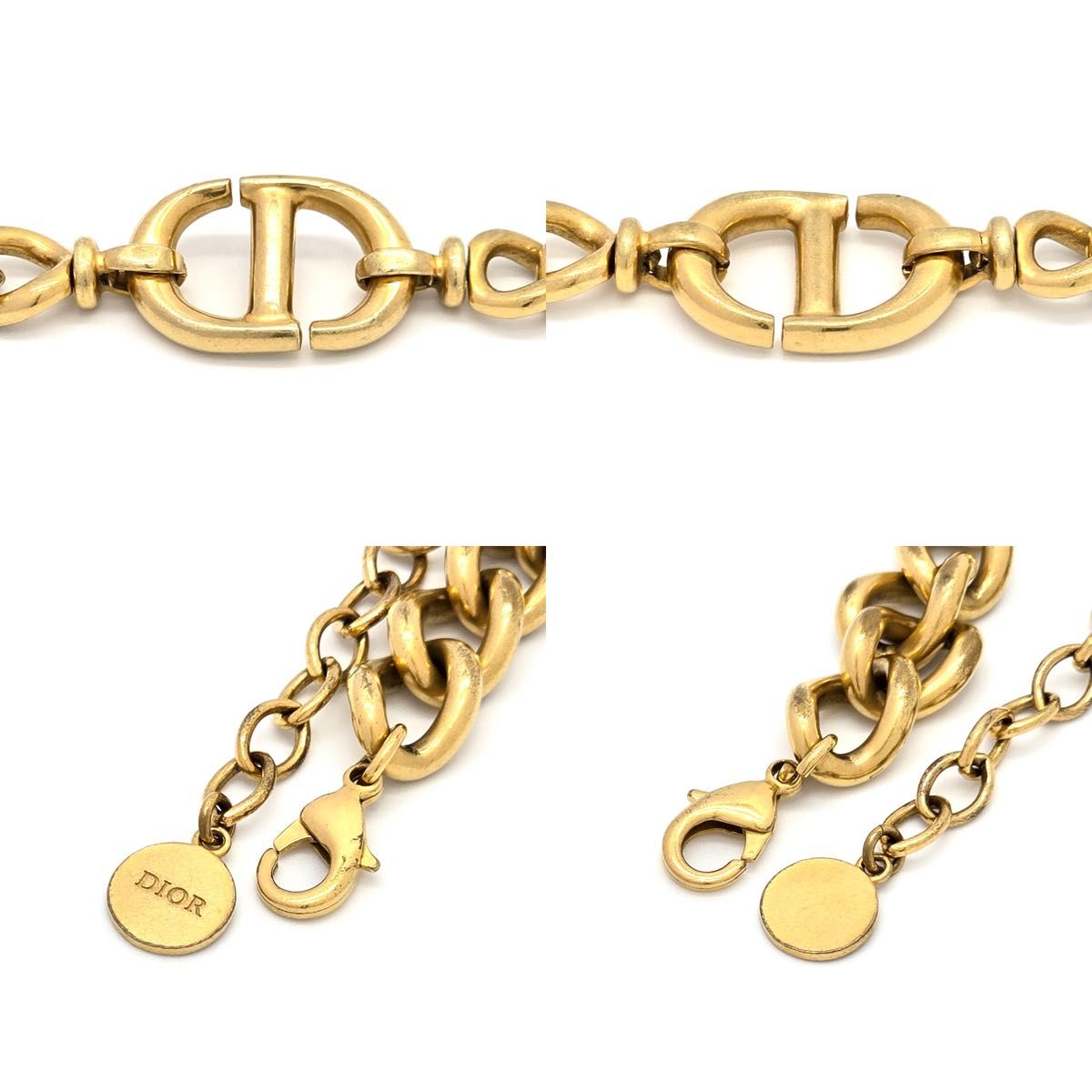 DIOR ディオール CD NAVY ブレスレット ゴールドトーンメタル DIOR ディオール CD NAVY ブレスレット ゴールドトーンメタル