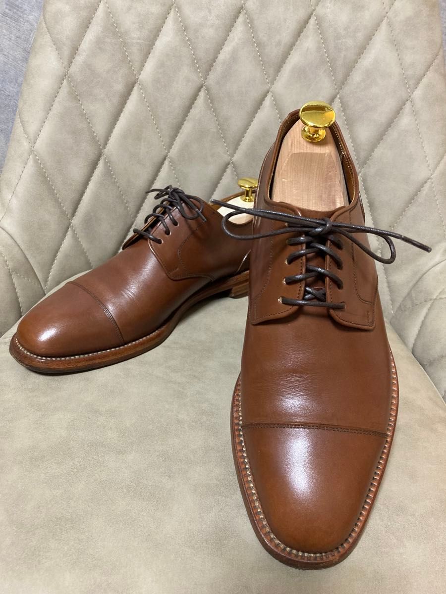 美品 SCOTCH GRAIN スコッチグレイン ストレートチップ 茶 24 美品 SCOTCH GRAIN スコッチグレイン ストレートチップ 茶 24