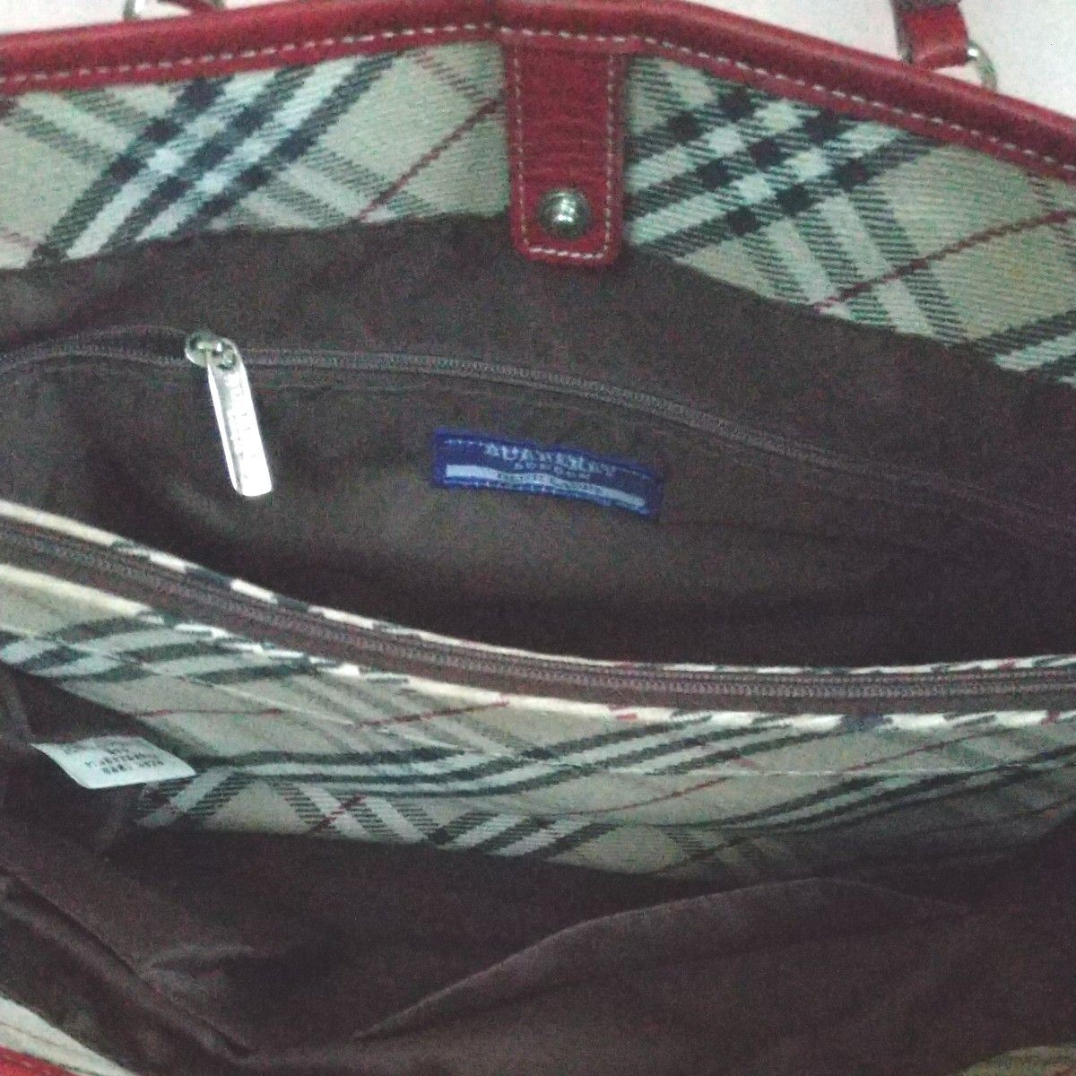 BURBERRY バーバリーブルーレーベル トートバッグ ボルドー BURBERRY バーバリーブルーレーベル トートバッグ ボルドー