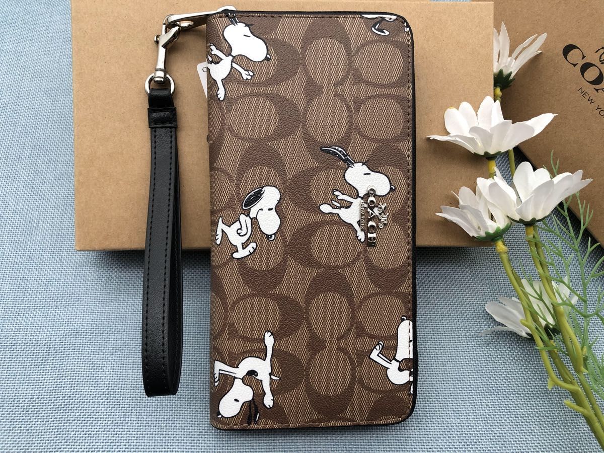 COACH 長財布 財布 コーチ SNOOPY スヌーピー シグネチャー COACH 長財布 財布 コーチ SNOOPY スヌーピー シグネチャー