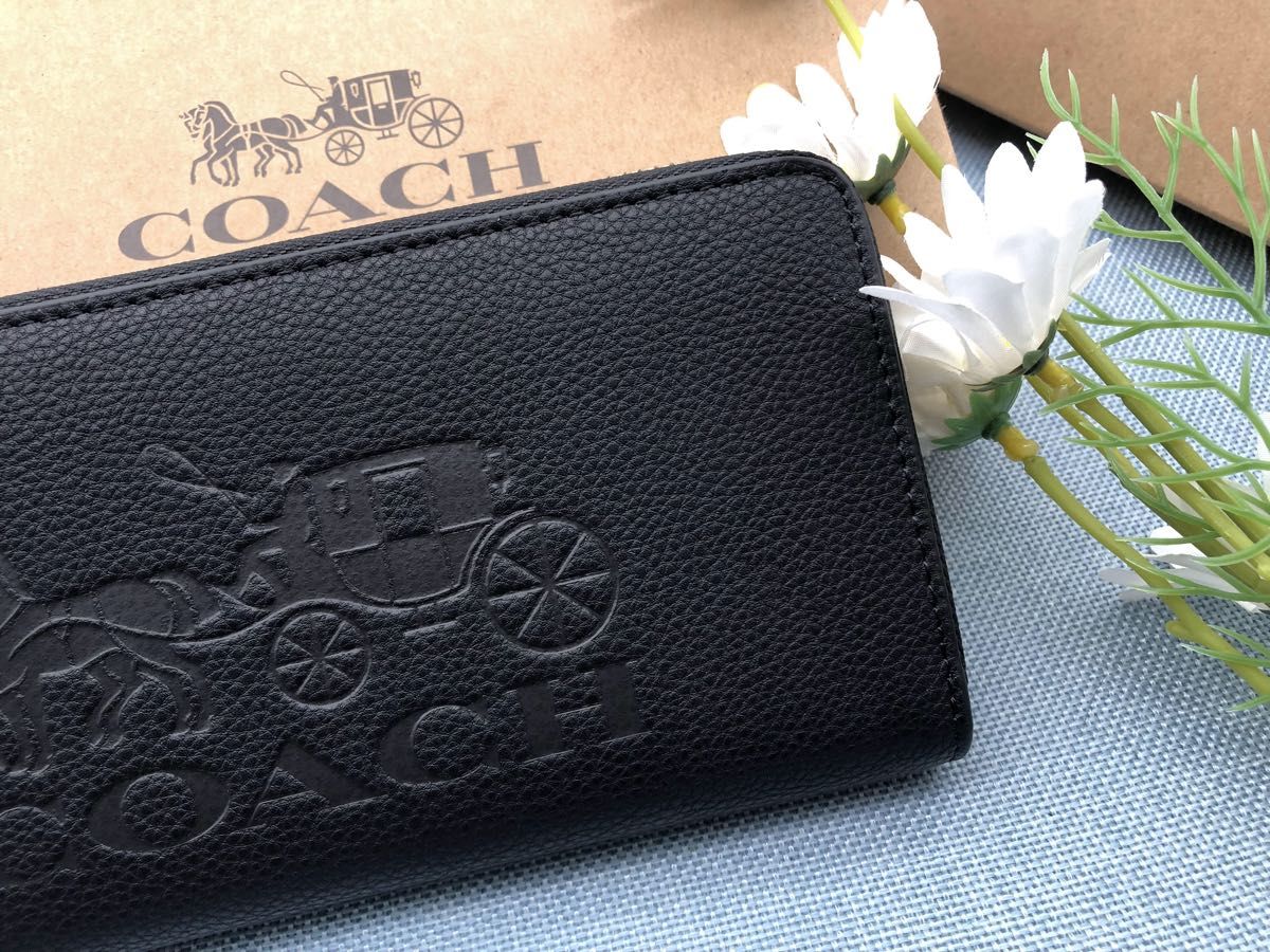 COACH 長財布 財布 コーチ 馬車 ストラップ付 ロゴ メンズ COACH 長財布 財布 コーチ 馬車 ストラップ付 ロゴ メンズ