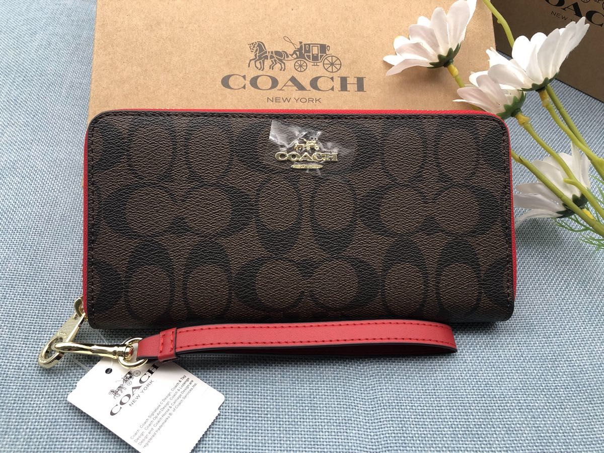 COACH コーチ 財布 長財布 シグネチャー ブランド 新品未使用 COACH コーチ 財布 長財布 シグネチャー ブランド 新品未使用