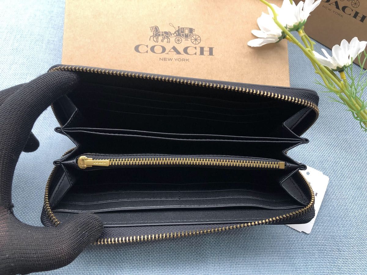 コーチ COACH 財布 長財布 ブラック プレゼント メンズ コーチ COACH 財布 長財布 ブラック プレゼント メンズ