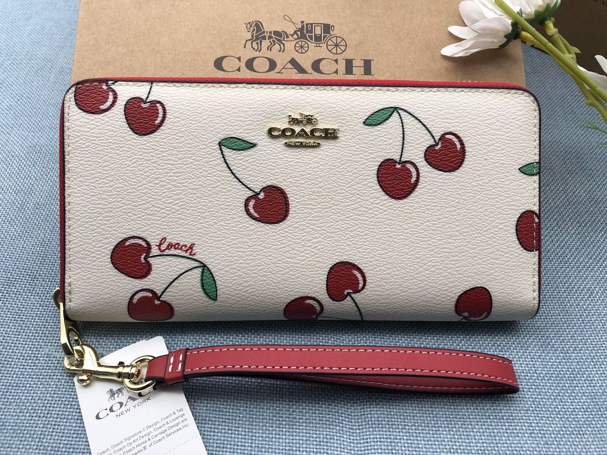 コーチ 財布 長財布 COACH サクランボ プレゼント レディース コーチ 財布 長財布 COACH サクランボ プレゼント レディース