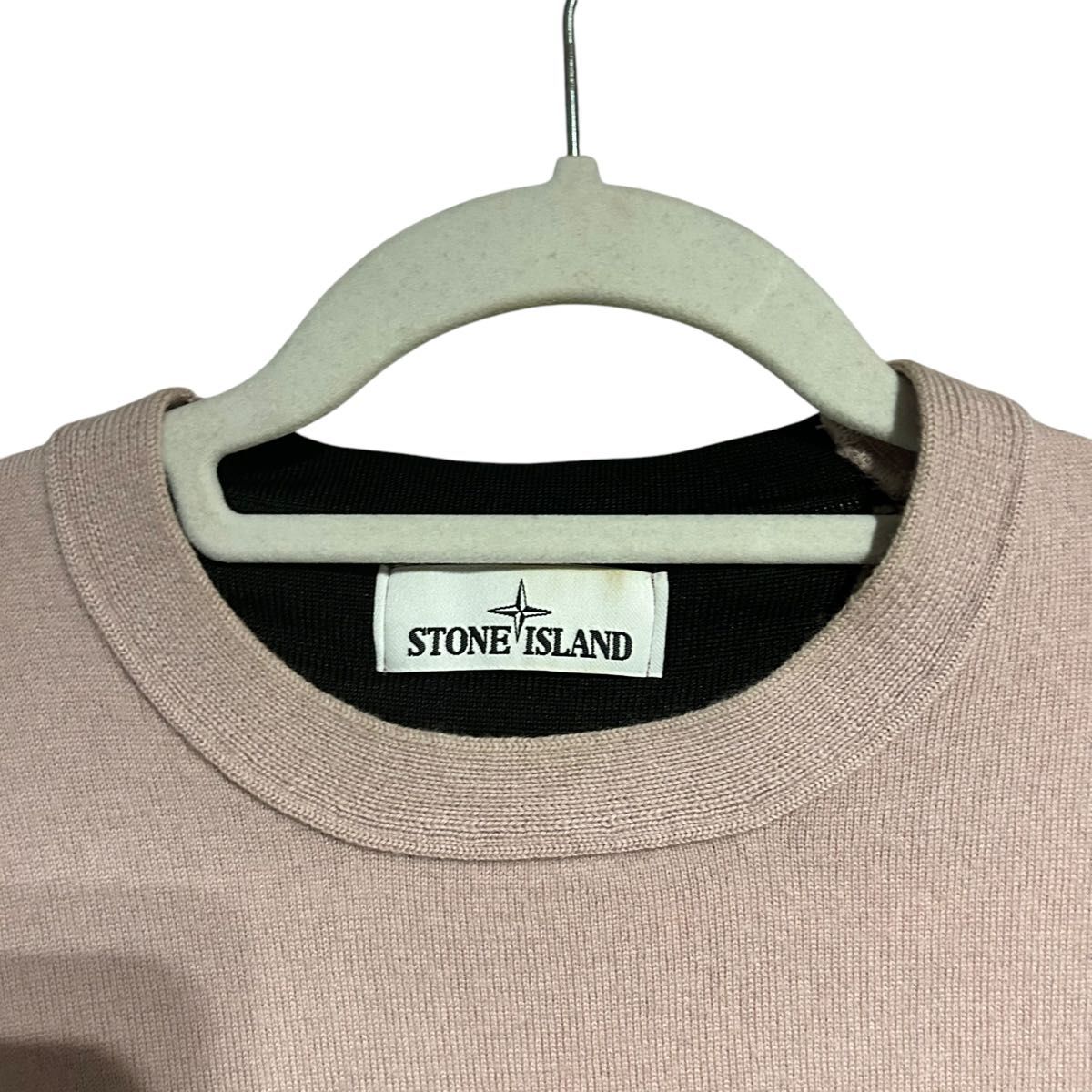 STONE ISLAND ハイゲージニット セーター ピンク 長袖 薄手 STONE ISLAND ハイゲージニット セーター ピンク 長袖 薄手
