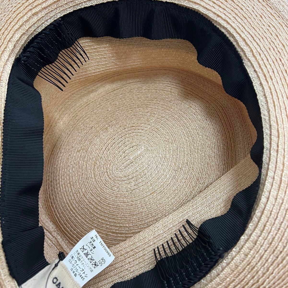 新品 CA4LA カシラ 麦わら帽子 ストローハット 帽子 リボン 新品 CA4LA カシラ 麦わら帽子 ストローハット 帽子 リボン