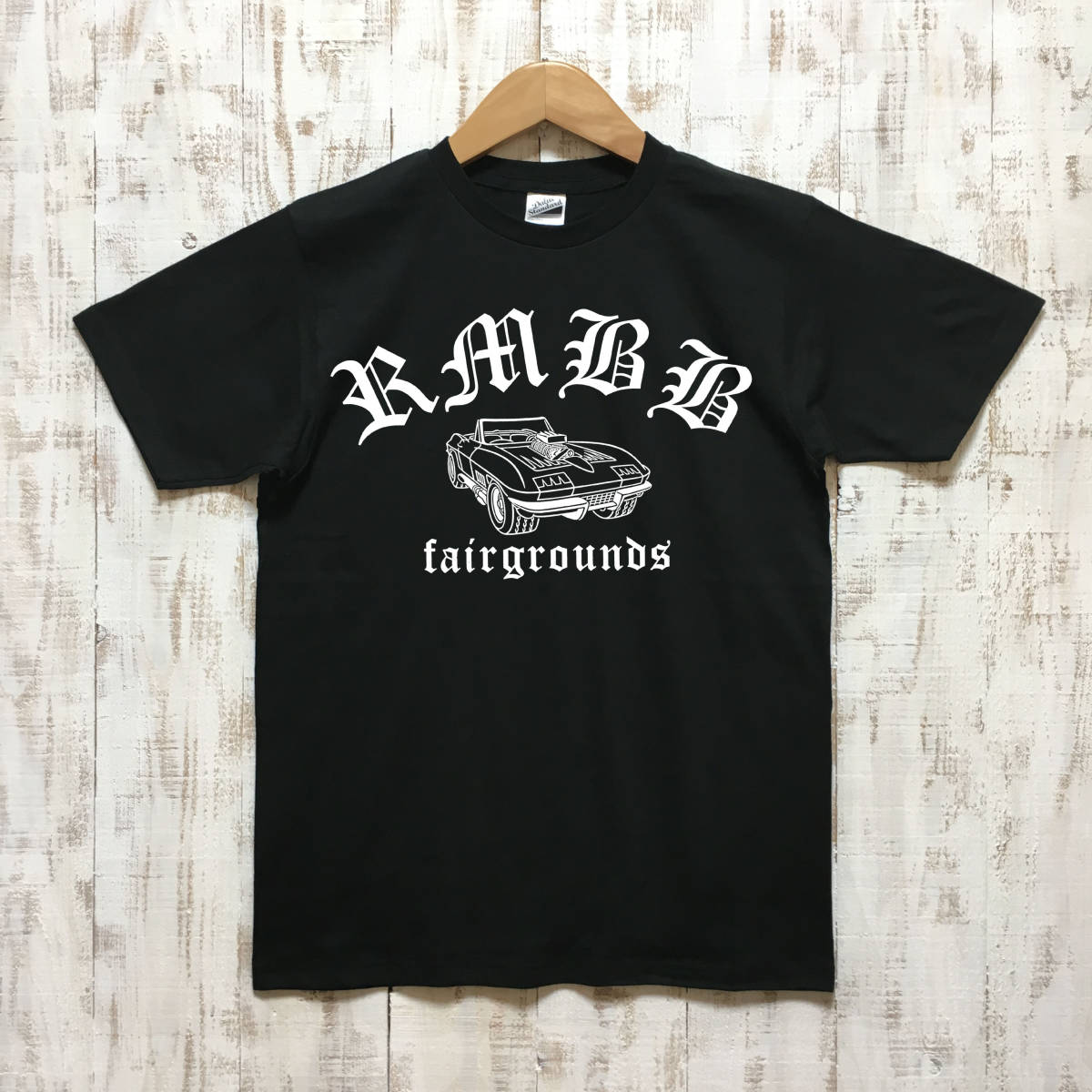 ■RMBB Tシャツ■Lサイズ（ブラックxホワイト）シボレー　コルベット　C2_画像1