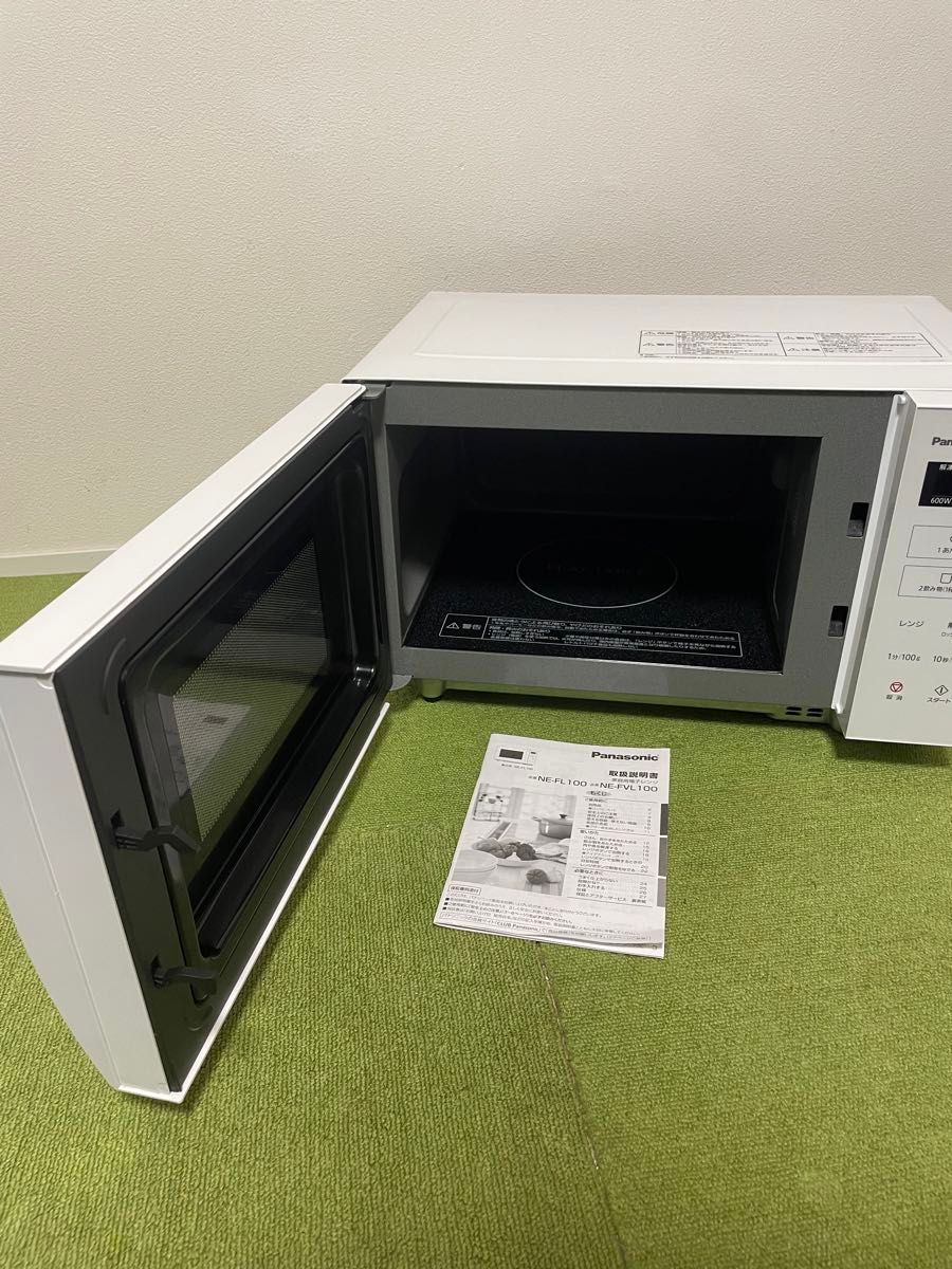 美品 Panasonic電子レンジ 2022年製 ヘルツフリー NE-FL100 美品 Panasonic電子レンジ 2022年製 ヘルツフリー NE-FL100