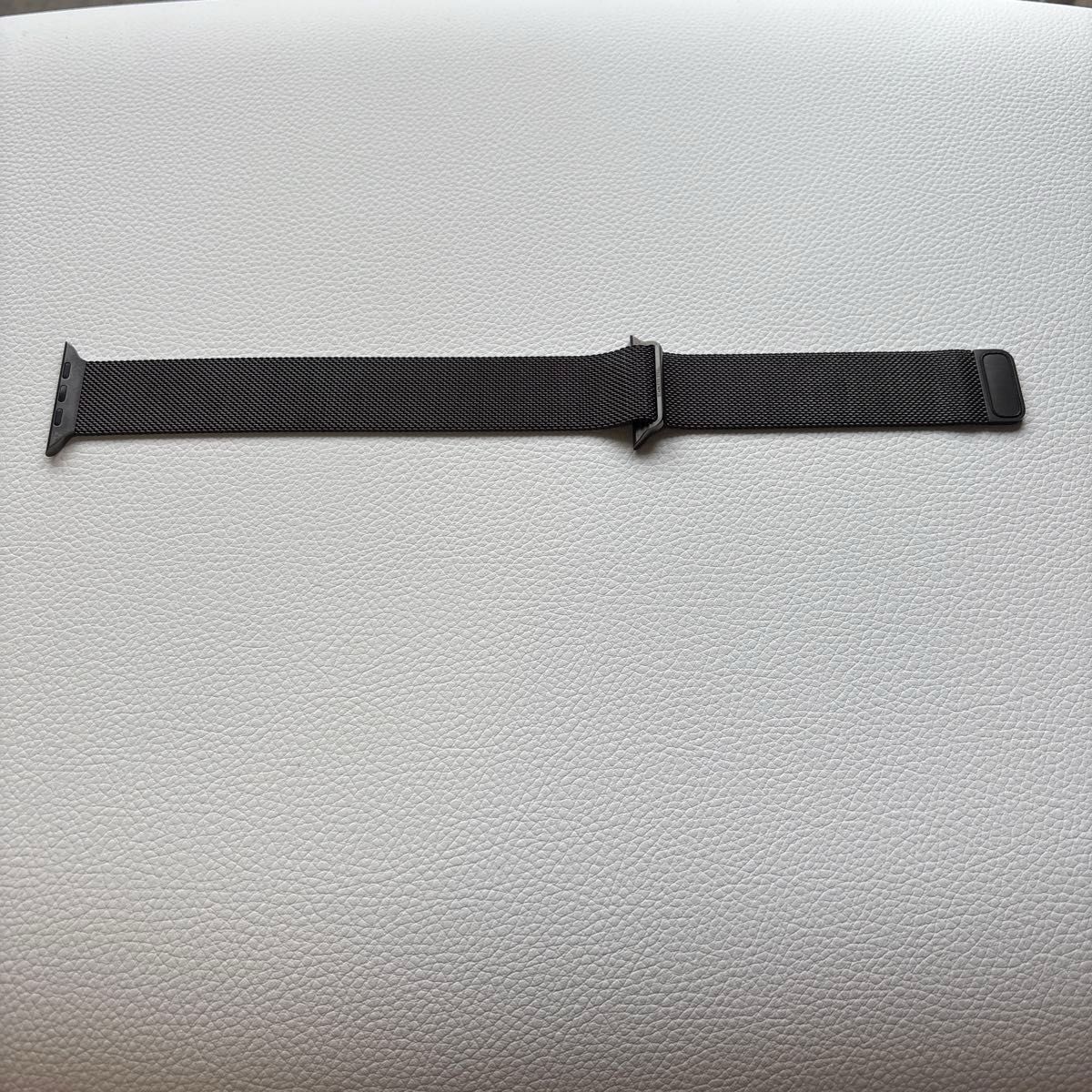 アップル純正 ミラネーゼループ グラファイト 45mm 美品 Apple アップル純正 ミラネーゼループ グラファイト 45mm 美品 Apple