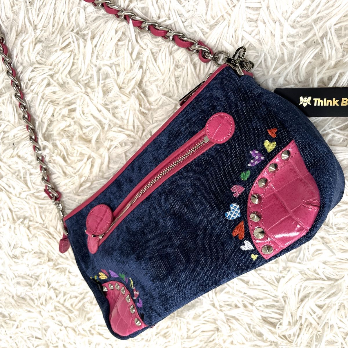 美品】Think Bee シンクビー バズミックス 2wayショルダーバッグ 美品】Think Bee シンクビー バズミックス 2wayショルダーバッグ