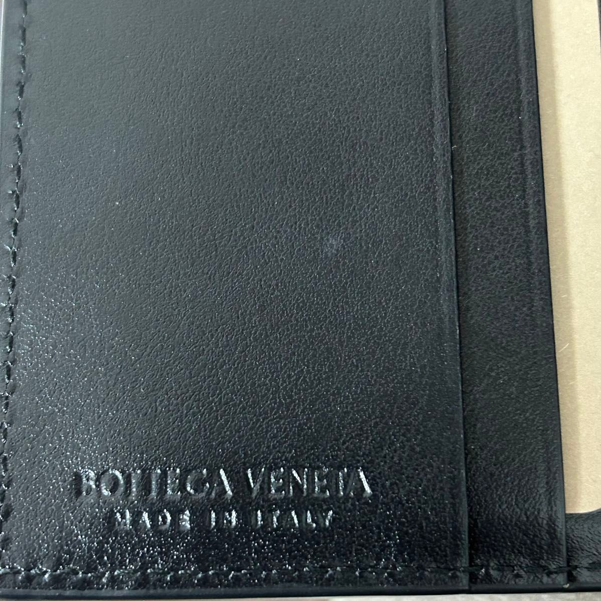 新品 ボッテガ 二つ折り財布 編み 廃盤 黒色 BOTTEGA VENETA 新品 ボッテガ 二つ折り財布 編み 廃盤 黒色 BOTTEGA VENETA
