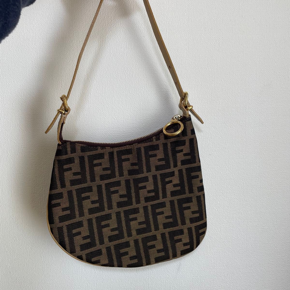 FENDI ズッカ柄 ワンハンドルバッグ ブラウン ヴィンテージ FENDI ズッカ柄 ワンハンドルバッグ ブラウン ヴィンテージ