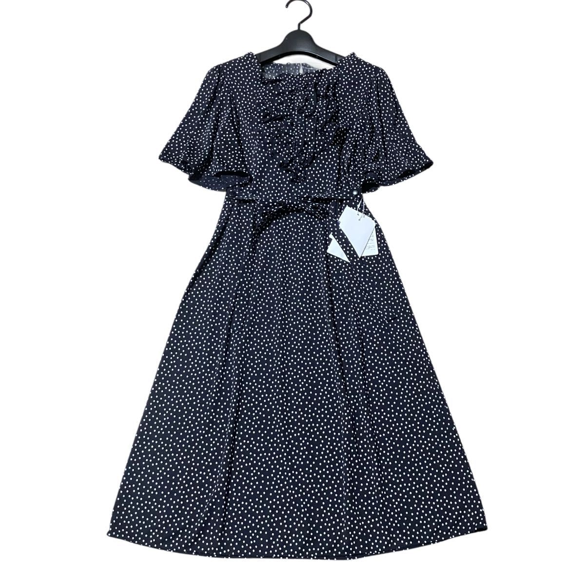 新品タグ付き M'S GRACY 23SS 水玉 ドット フリル フレア 新品タグ付き M'S GRACY 23SS 水玉 ドット フリル フレア