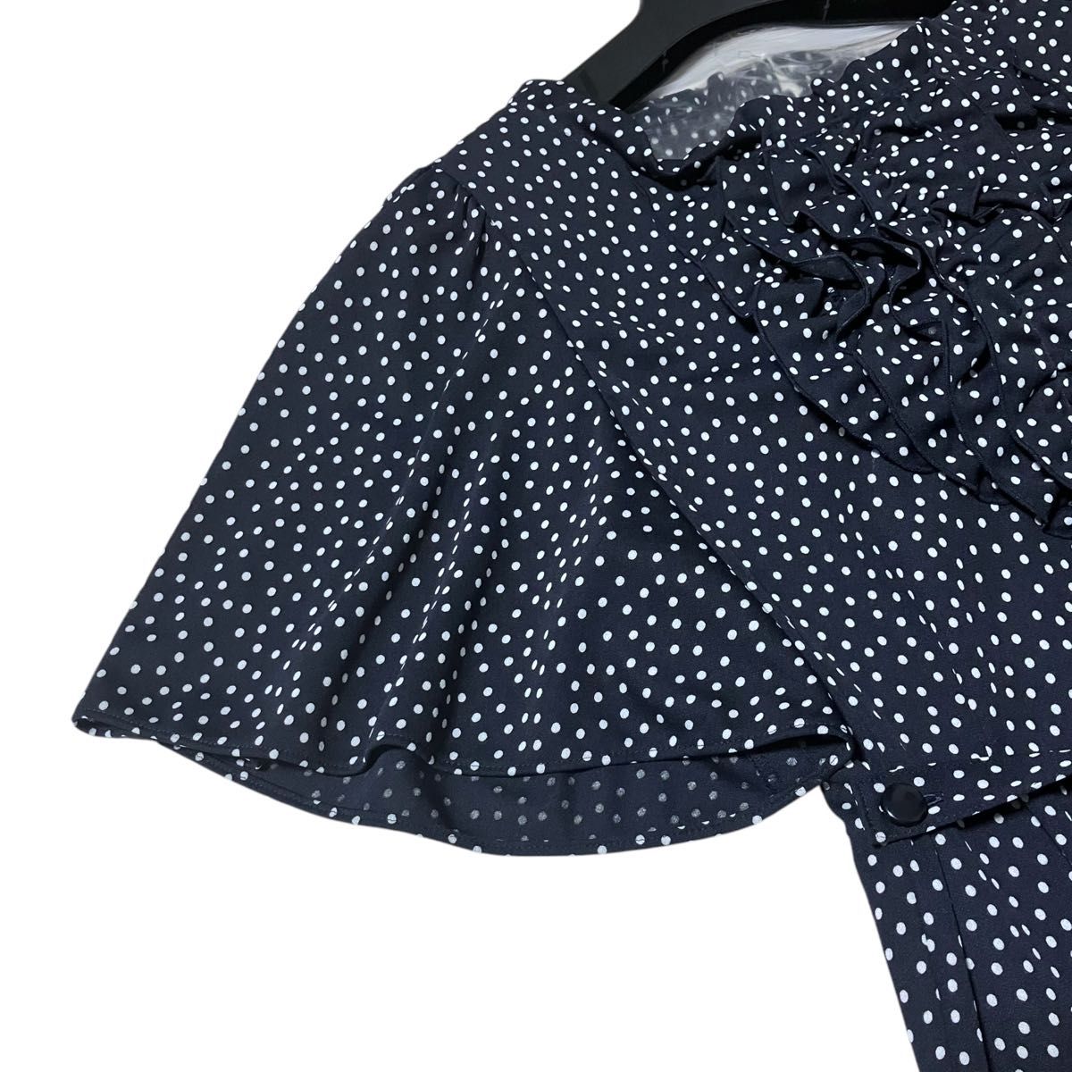 新品タグ付き M'S GRACY 23SS 水玉 ドット フリル フレア 新品タグ付き M'S GRACY 23SS 水玉 ドット フリル フレア