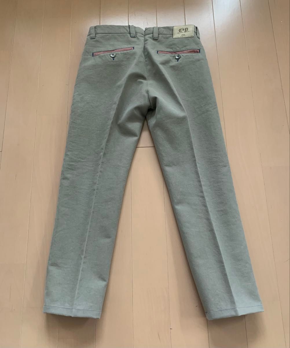 PT01 ピーティー DOUBLE TWISTED コットン スラックス パンツ PT01 ピーティー DOUBLE TWISTED コットン スラックス パンツ