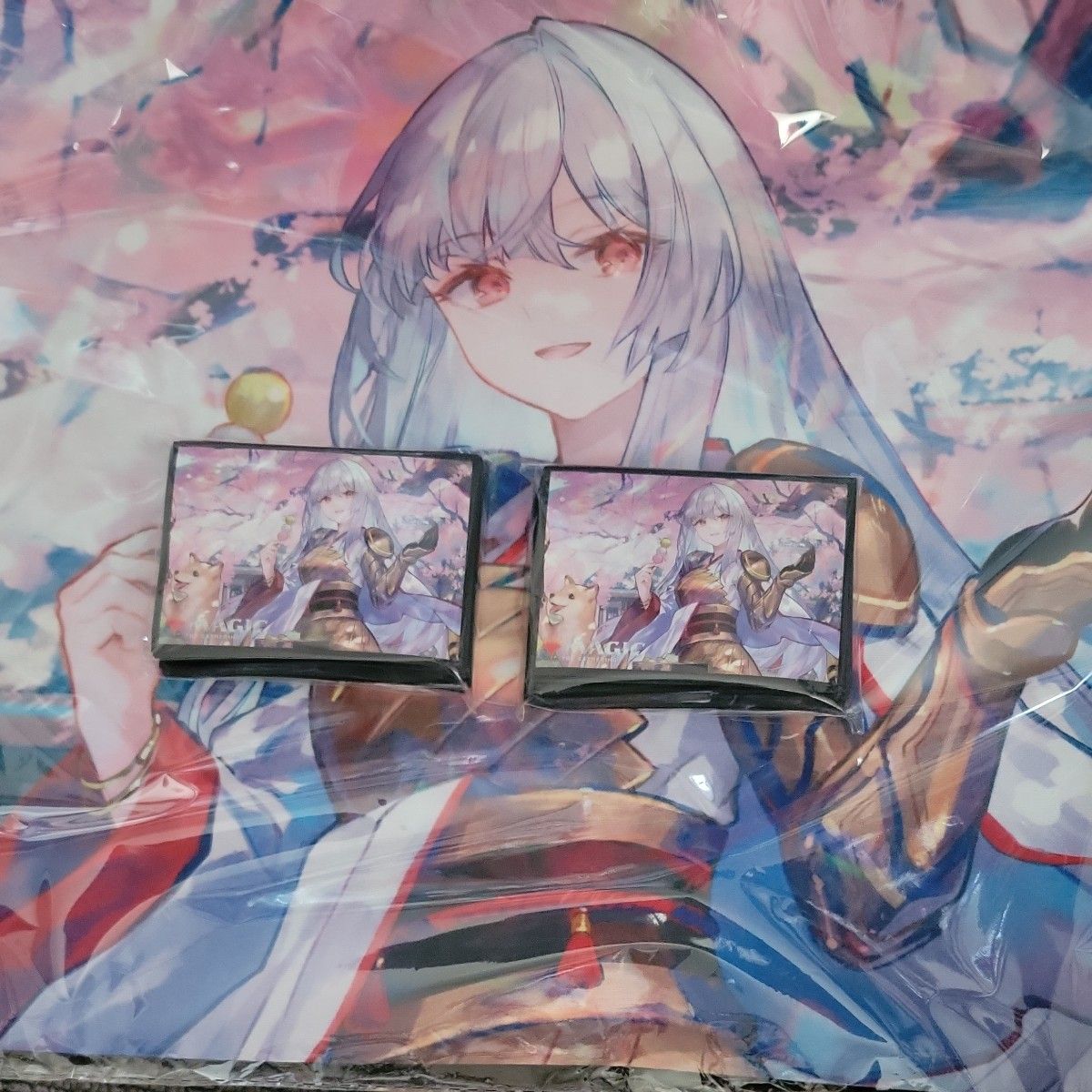 MTG 放浪皇のお花見 プレイマット スリーブ100枚セット 藤ちょこ MTG 放浪皇のお花見 プレイマット スリーブ100枚セット 藤ちょこ