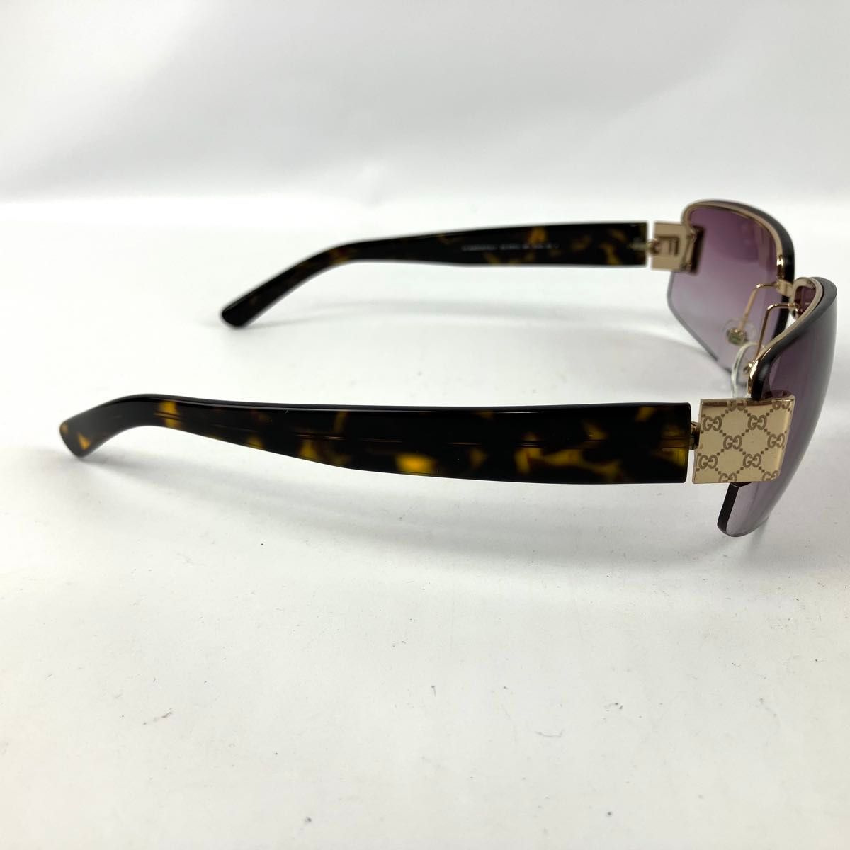 美品 GUCCI グッチ サングラス GGパターン金具 メタルフレーム 美品 GUCCI グッチ サングラス GGパターン金具 メタルフレーム