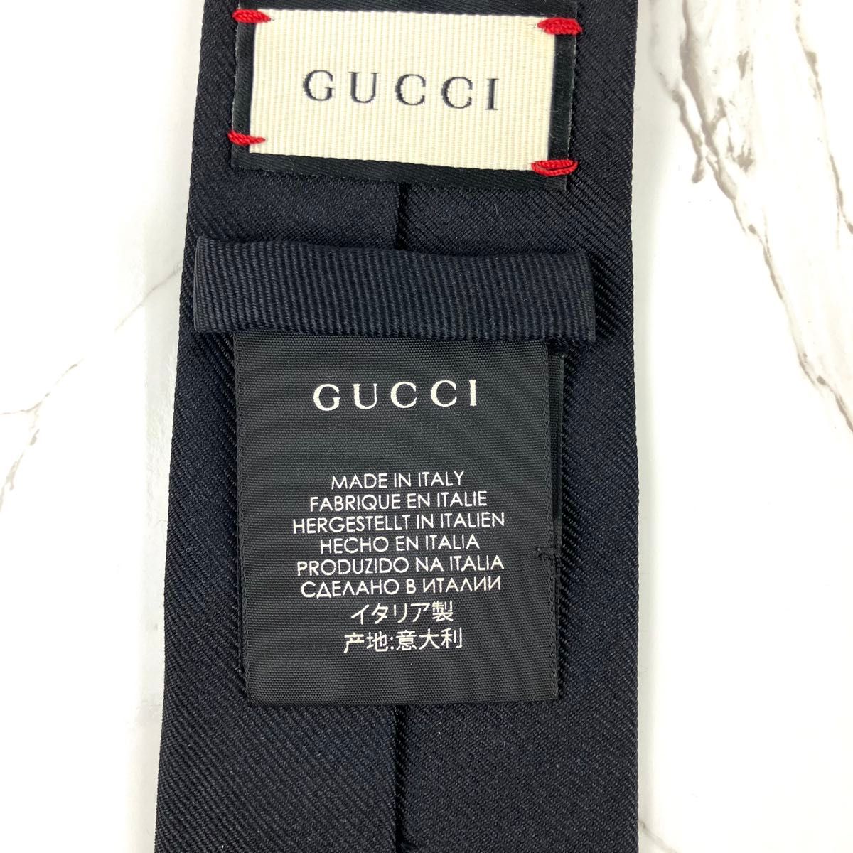 美品 GUCCI グッチ ネクタイ タイガー 虎 ワンポイント刺繍 美品 GUCCI グッチ ネクタイ タイガー 虎 ワンポイント刺繍